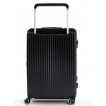 Чемодан поликарбонат L`case®️ ROME, черный, большой L (108л)