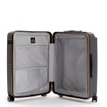 Чемодан поликарбонат L`case®️ ROME, черный, большой L (108л)