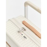 Чемодан поликарбонат L`case®️ ROME, молочно-белый, большой L (108л)