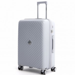 Чемодан полипропилен L`case®️ SOFIA, серый, средний M (68л)