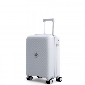 Распродажа. Не доставляется. Чемодан полипропилен L`case®️ SOFIA, серый, ручная кладь S (38л)