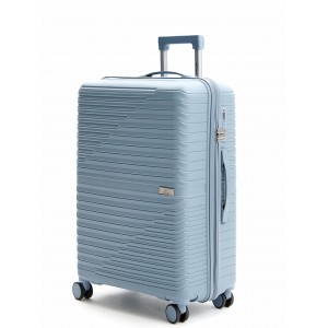 Чемодан полипропилен L`case®️, небесно-синий, большой L (86л)
