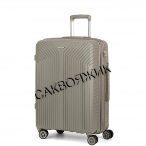 Чемодан MIRONPAN®️, бронзовый, средний M (78/89л)