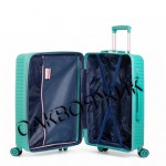 Чемодан MIRONPAN®️, бирюзовый, ручная кладь S+ (44/50л) Чемодан MIRONPAN®️, бирюзовый, ручная кладь S+ (44/50л)