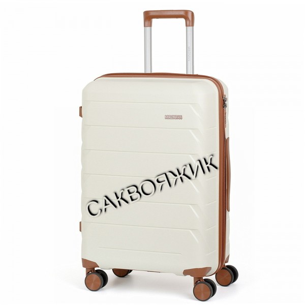Чемодан MIRONPAN®️, молочный, средний M (63л)