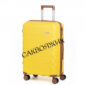 Чемодан MIRONPAN®️, желтый, средний M (63л)
