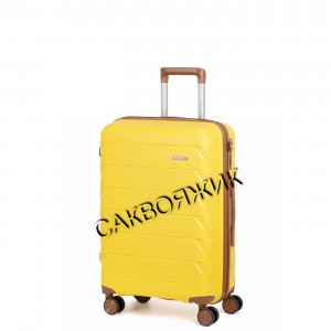 Чемодан MIRONPAN®️, желтый, ручная кладь S (37л)