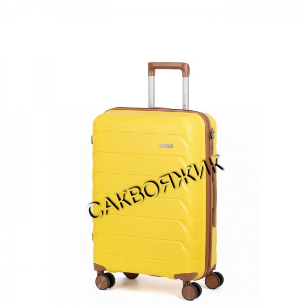 Чемодан MIRONPAN®️, желтый, ручная кладь S (37л)