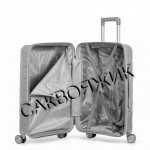 Чемодан MIRONPAN®️, серый, ручная кладь S (37л) Чемодан MIRONPAN®️, серый, ручная кладь S (37л)