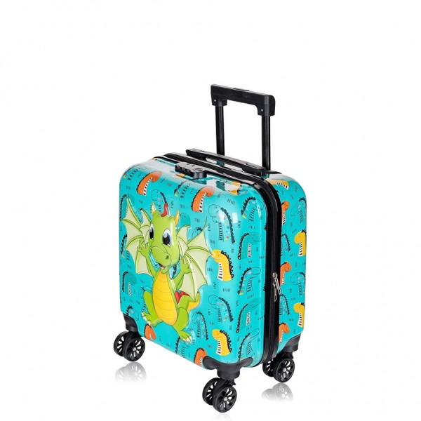 Чемодан поликарбонат REDMOND®️ Дракоша, ручная кладь XS (29л)