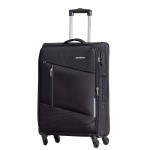 Чемодан 100% нейлон REDMOND®️, черный, средний M (64/74л)