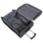 Чемодан 100% нейлон REDMOND®️, черный, средний M (64/74л)