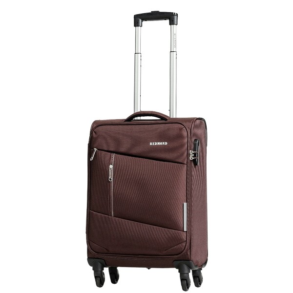 Чемодан 100% нейлон REDMOND®️, коричневый, ручная кладь S (37л)
