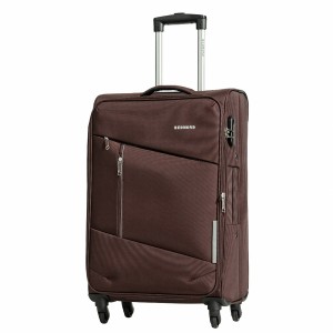 Чемодан 100% нейлон REDMOND®️, коричневый, средний M (64/74л)