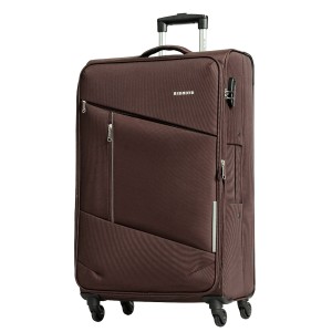 Чемодан 100% нейлон REDMOND®️, коричневый, большой L (95/109л)