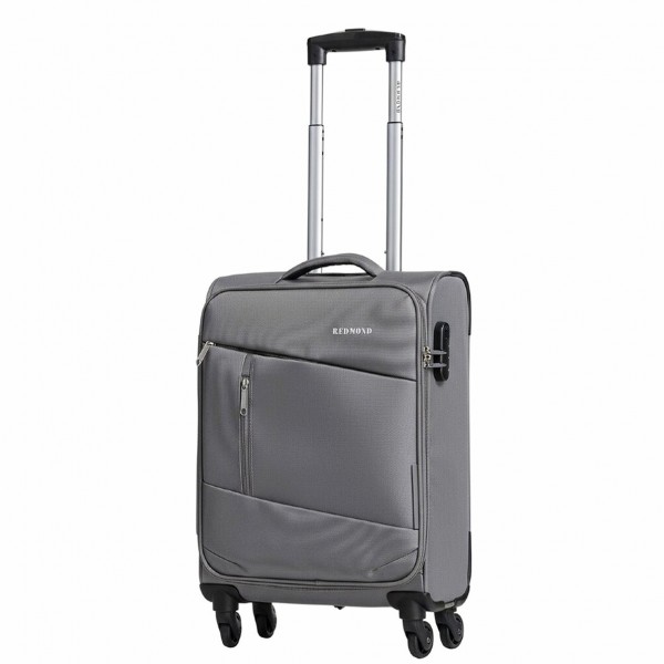Чемодан 100% нейлон REDMOND®️ серый, ручная кладь S (37л)