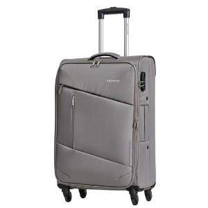 Чемодан 100% нейлон REDMOND®️ серый, средний M (64/74л)