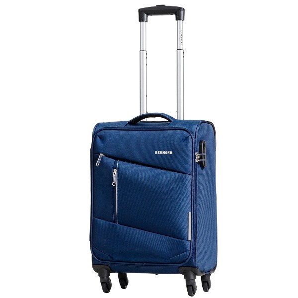 Чемодан 100% нейлон REDMOND®️ темно-синий, ручная кладь S (37л)