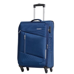 Чемодан 100% нейлон REDMOND®️ темно-синий, средний M (64/74л)