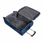 Чемодан 100% нейлон REDMOND®️ темно-синий, средний M (64/74л)