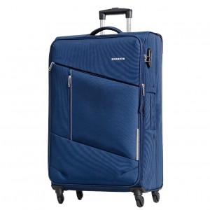 Чемодан 100% нейлон REDMOND®️ темно-синий, большой L (95/109л)