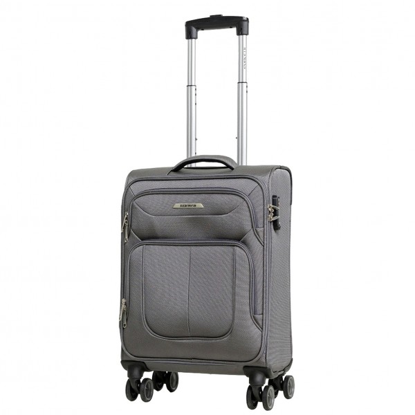 Чемодан 100% нейлон REDMOND®️, темно-серый, ручная кладь S (39л)
