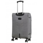 Чемодан 100% нейлон REDMOND®️, темно-серый, средний M (66/76л)