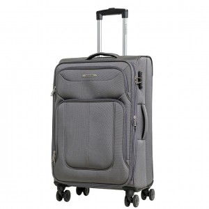 Чемодан 100% нейлон REDMOND®️, темно-серый, средний M (66/76л)