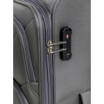 Чемодан 100% нейлон REDMOND®️, темно-серый, большой L (95/109л)