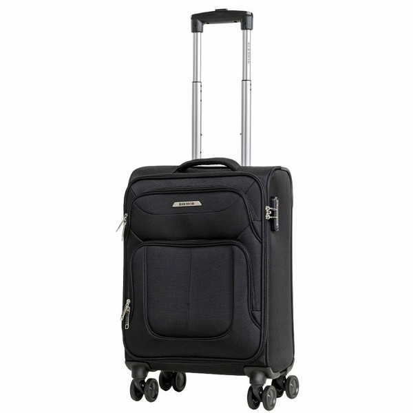 Чемодан 100% нейлон REDMOND®️, черный, ручная кладь S (35л)