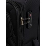 Чемодан 100% нейлон REDMOND®️, черный, средний M (66/76л)