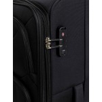 Чемодан 100% нейлон REDMOND®️, черный, большой L (102/117л)