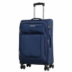 Чемодан 100% нейлон REDMOND®️, темно-синий, средний M (66/76л)