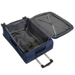 Чемодан 100% нейлон REDMOND®️, темно-синий, средний M (66/76л)