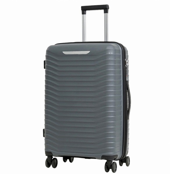 Чемодан 100% полипропилен REDMOND®️, серый средний M (69л)