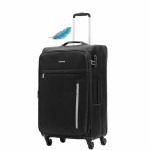 Распродажа. Не доставляется. Чемодан 100% нейлон REDMOND®️, черный, средний M (65/75л)