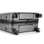 Комплект чемоданов поликарбонат S-PET "Verage" серия CRUST, черный, размеры (M+/L)