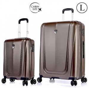 Комплект чемоданов "Verage" шоколад, размеры (S+/L)