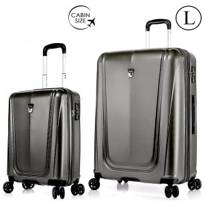 Комплект чемоданов "Verage" графитовый, размеры (S+/L)