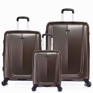 Комплект чемоданов "Verage" цвет шоколад, размеры (S+/M/L)