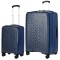 Комплект чемоданов 100% полипропилен "Verage" DIAMOND темно-синий, размеры (S+/L)