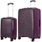 Комплект чемоданов 100% полипропилен "Verage" DIAMOND красный виноград, размеры (S+/L)