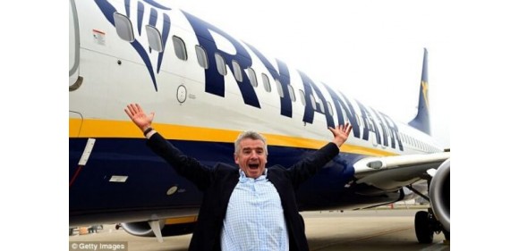 Ryanair: 1 000 000 билетов с июня по сентябрь со скидкой 20%
