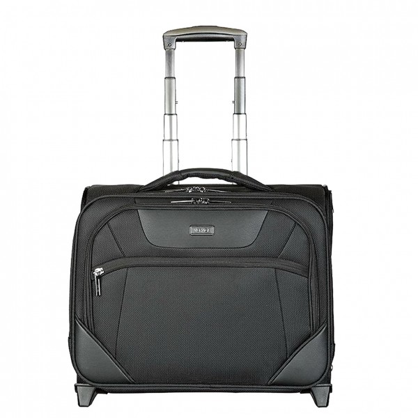 Чемодан полиэстер 2520D+PU/тефлон "Verage" CHICAGO черный, ручная кладь S (40л)