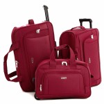 Сумка дорожная на колесах L`case®️ Boston, бордовая 59 см. (59л)