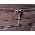 Сумка дорожная на колесах L`case®️ Boston, коричневая 49 см. (39л)